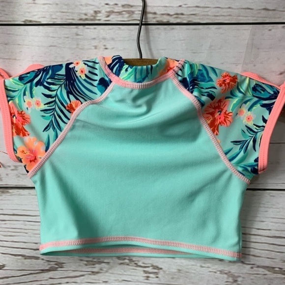 NWT Cat & Jack Aloha Rash Guard Top - Picture 5 of 5